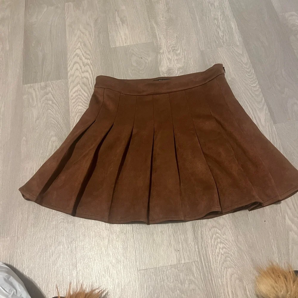& Other Stories Chocolate‎ Brown Skater Skirt